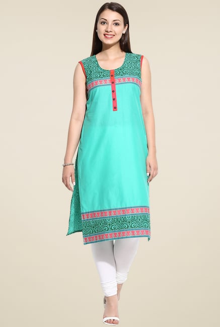 Evam Green Printed Kurta Evam Green Printed Kurta