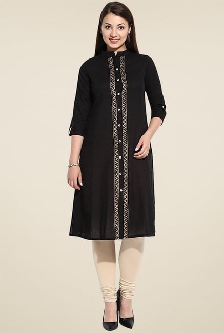 Evam Black Anarkali Long Kurta Evam Black Anarkali Long Kurta