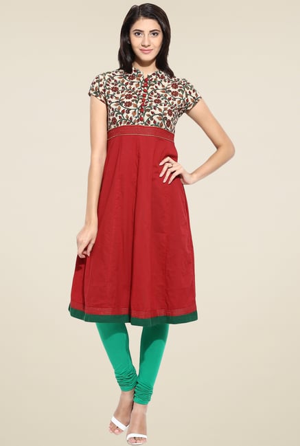 Evam Maroon Anarkali Kurta Evam Maroon Anarkali Kurta