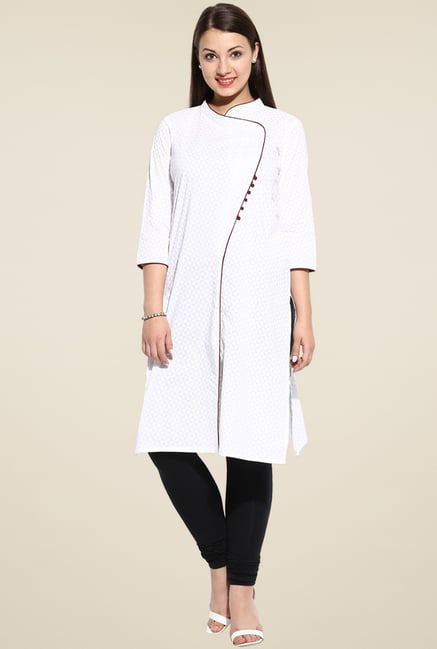 Evam White Long Kurta Evam White Long Kurta