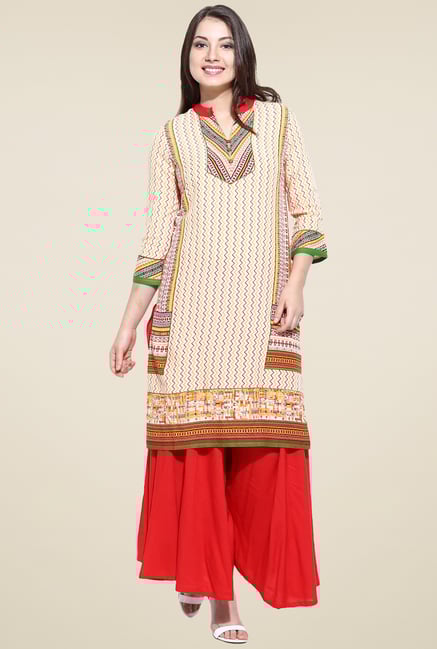 Avaana Pink Mandarin Collar Cotton Kurta Avaana Pink Mandarin Collar Cotton Kurta