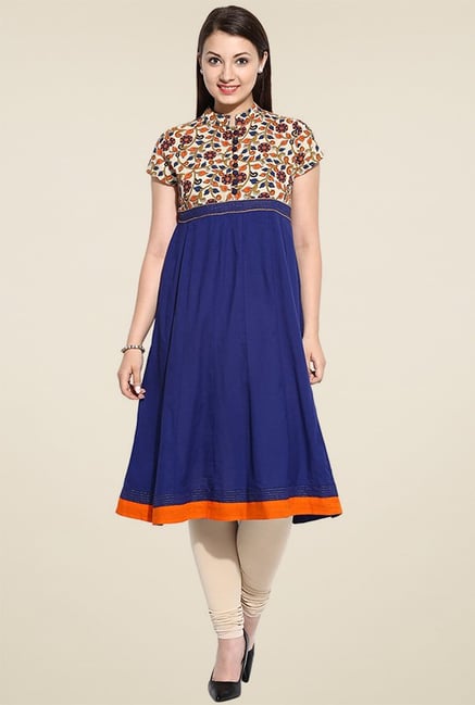 Evam Blue Anarkali Kurta Evam Blue Anarkali Kurta