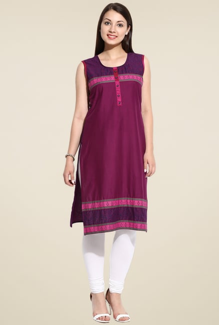 Evam Wine Long Kurta Evam Wine Long Kurta