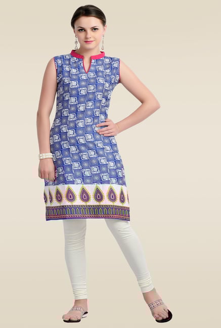 Zola Blue Cotton Kurti Zola Blue Cotton Kurti
