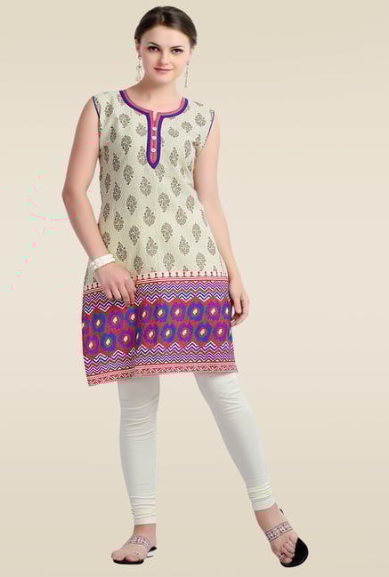 Zola Pink Sleeveless Cotton Kurti Zola Pink Sleeveless Cotton Kurti