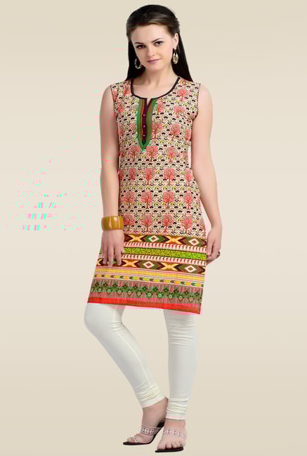 Zola Red Sleeveless Kurti Zola Red Sleeveless Kurti