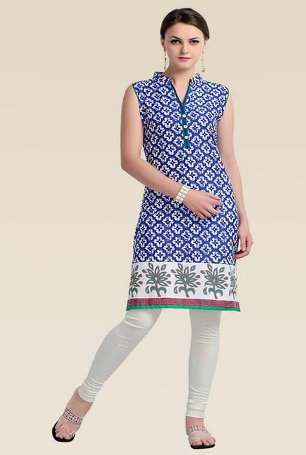 Zola Blue Sleeveless Kurti Zola Blue Sleeveless Kurti