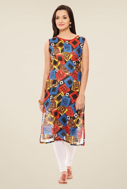 Rigo Multicolor Printed Kurta Rigo Multicolor Printed Kurta