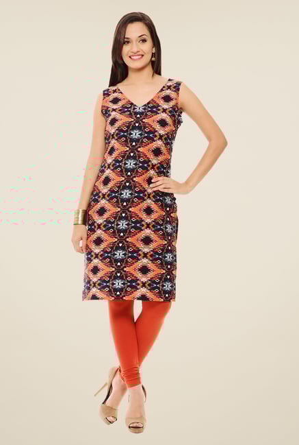 Rigo Multicolor Printed Kurti Rigo Multicolor Printed Kurti