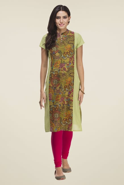 Rigo Green Printed Kurti Rigo Green Printed Kurti
