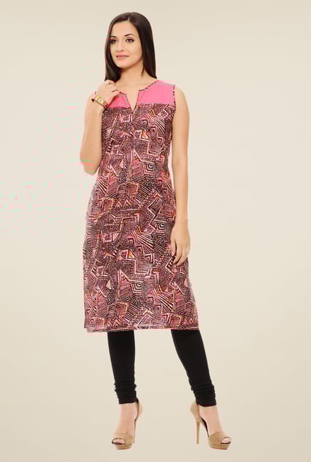 Rigo Pink Printed Kurta Rigo Pink Printed Kurta