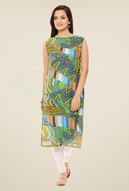 Rigo Green Printed Kurta Rigo Green Printed Kurta