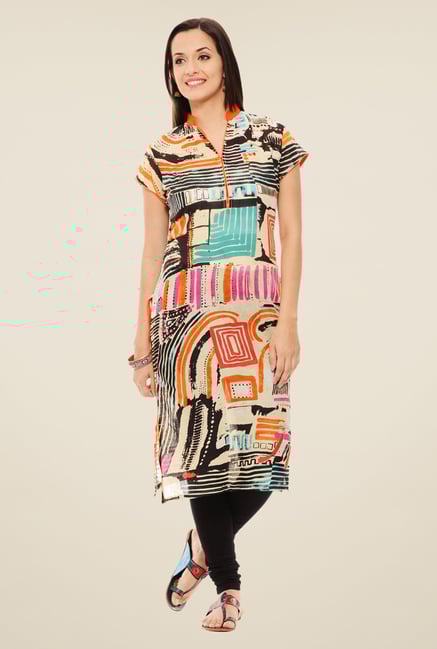 Rigo Multicolor Printed Kurta Rigo Multicolor Printed Kurta