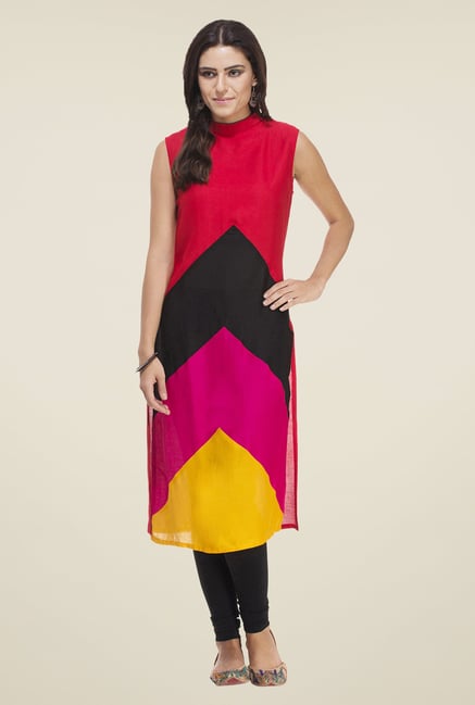 Rigo Multicolor Solid Kurta Rigo Multicolor Solid Kurta