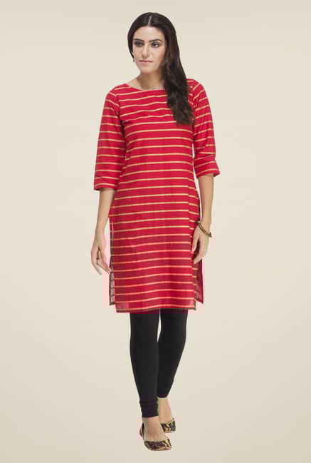Rigo Red Printed Kurti Rigo Red Printed Kurti