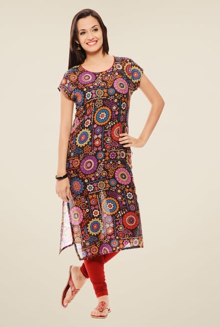 Rigo Brown Printed Kurta Rigo Brown Printed Kurta