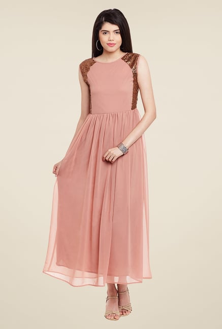 Meee Pink Embellished Dress Meee Pink Embellished Dress