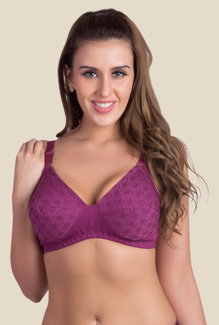 Rajnie Purple Non Padded Bra Rajnie Purple Non Padded Bra