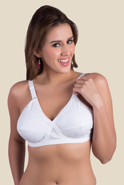 Rajnie White Non Padded Bra Rajnie White Non Padded Bra