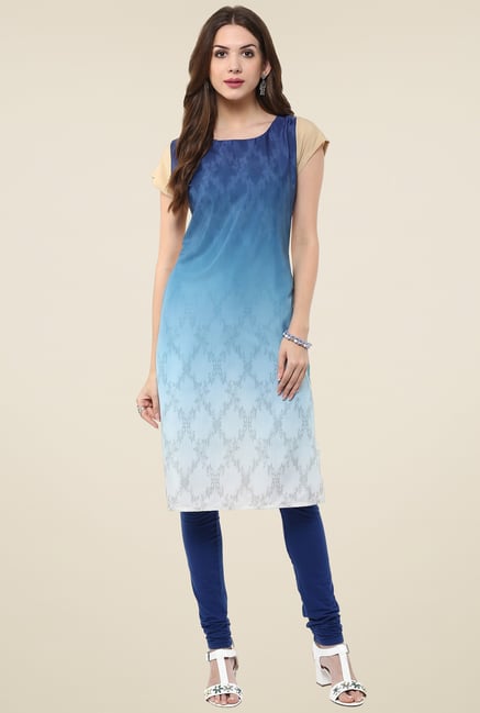 Janasya Multicolor Printed Kurti Janasya Multicolor Printed Kurti