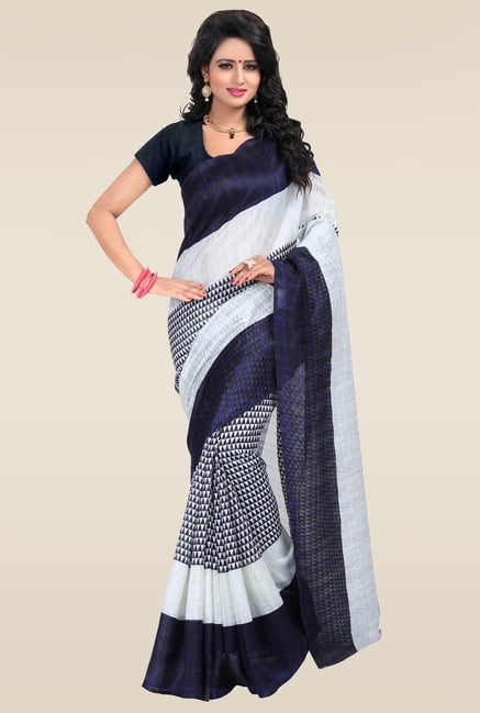 Janasya Navy Bhagalpuri Silk Saree Janasya Navy Bhagalpuri Silk Saree