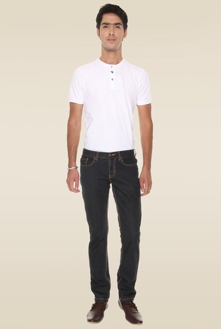 Vudu Black Mid Rise Cotton Slim Fit Jeans Vudu Black Mid Rise Cotton Slim Fit Jeans