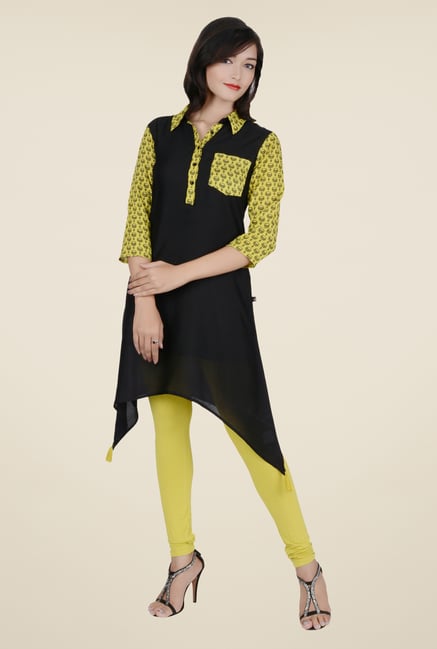 Juniper Black Printed Kurti Juniper Black Printed Kurti