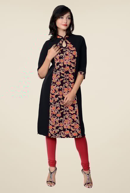 Juniper Black Printed Kurti Juniper Black Printed Kurti
