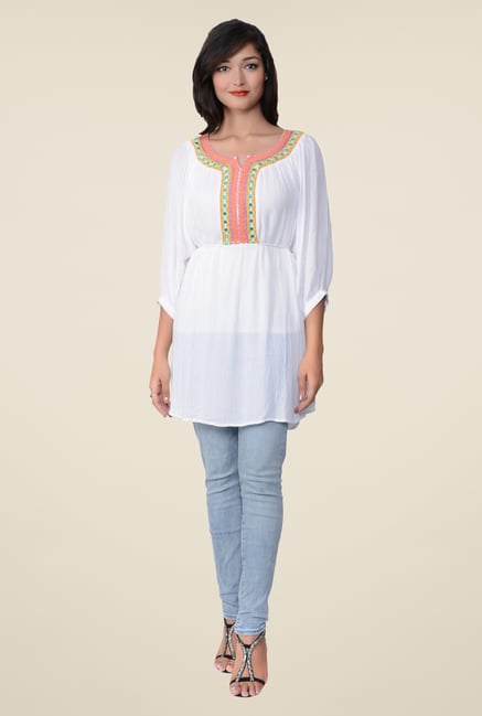 Juniper White Embroidered Tunic Juniper White Embroidered Tunic