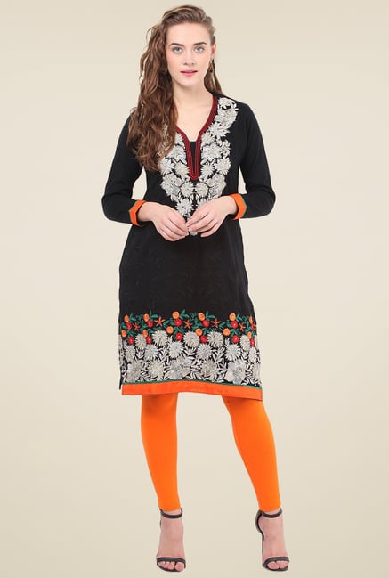 Duke Black V-neck Kurti Duke Black V-neck Kurti