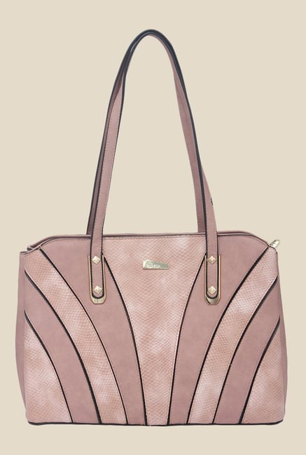 Esbeda Pink Dull Bright Mix Textured Handbag Esbeda Pink Dull Bright Mix Textured Handbag