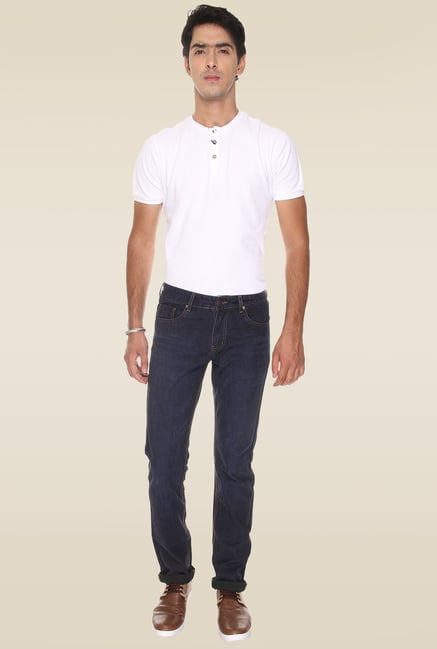 Vudu Blue Mid Rise Cotton Jeans Vudu Blue Mid Rise Cotton Jeans
