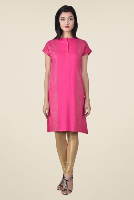 Juniper Pink Printed Kurta Juniper Pink Printed Kurta