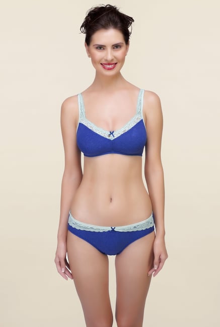 Inner Sense Blue Non Padded Bra Inner Sense Blue Non Padded Bra