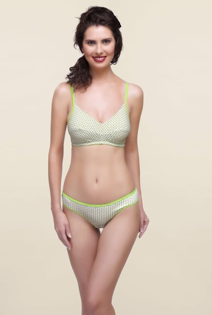 Inner Sense Lime Non Padded Bra Inner Sense Lime Non Padded Bra