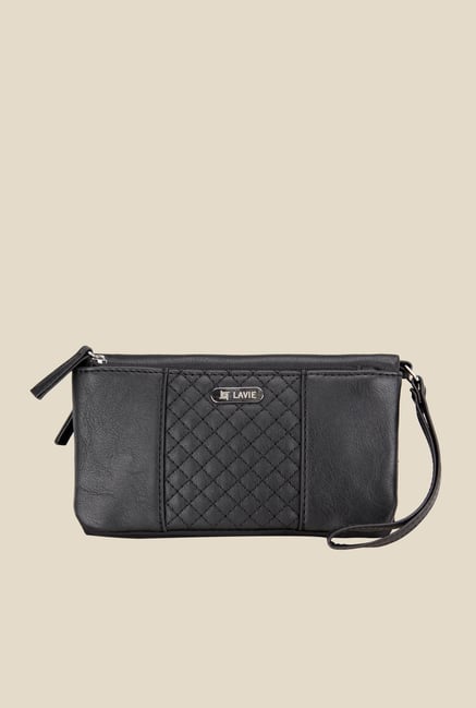 Lavie Melvin Black Textured Wristlet Lavie Melvin Black Textured Wristlet