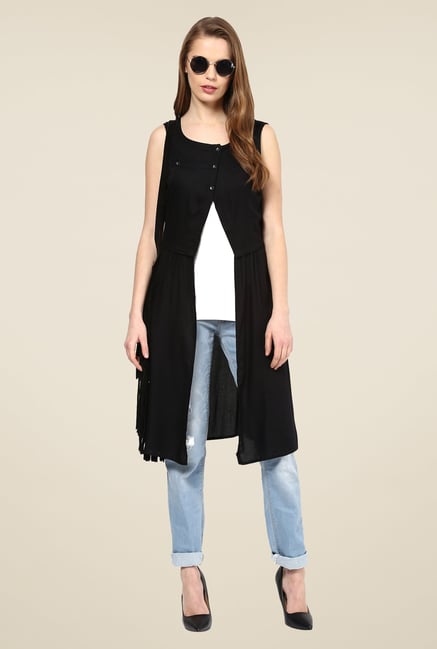 109 F Black Solid Shrug 109 F Black Solid Shrug