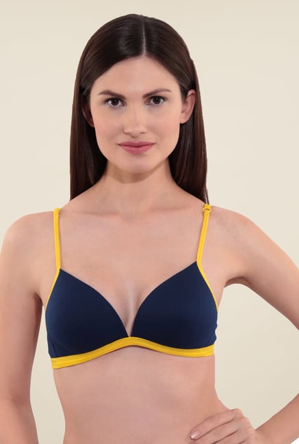 Floret Navy Padded Bra Floret Navy Padded Bra