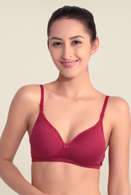 Floret Maroon Padded Bra Floret Maroon Padded Bra