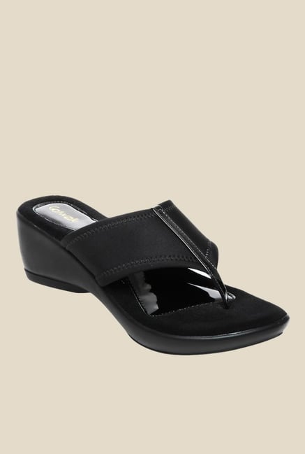 Catwalk Black T-Strap Wedges Catwalk Black T-Strap Wedges