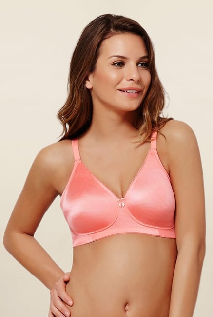 Zivame Peach Non Padded Bra Zivame Peach Non Padded Bra