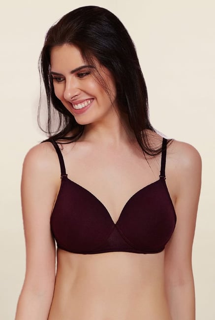 Rosaline By Zivame Wine Padded Bra Rosaline By Zivame Wine Padded Bra