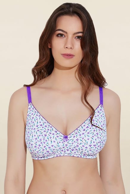 Rosaline By Zivame Purple Non Padded Bra Rosaline By Zivame Purple Non Padded Bra