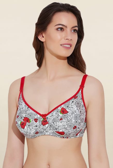 Rosaline By Zivame Off White Non Padded Bra Rosaline By Zivame Off White Non Padded Bra