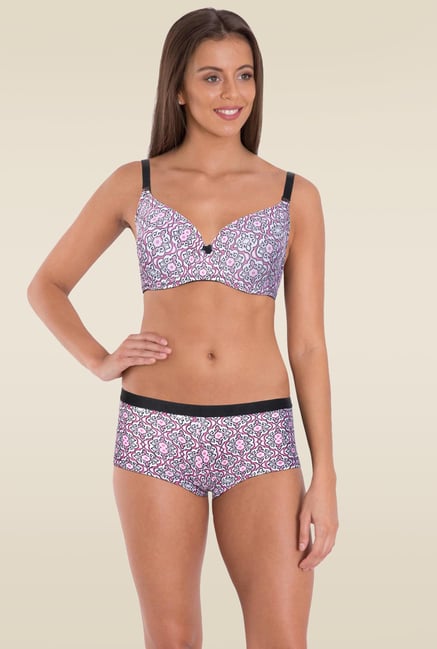 Jockey Black Print T-Shirt Bra - 1245 Jockey Black Print T-Shirt Bra - 1245