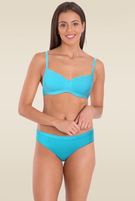 Jockey Teal Non-Wired Padded Bra - 1723 Jockey Teal Non-Wired Padded Bra - 1723
