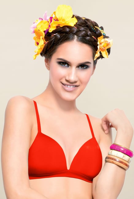 Enamor Red Padded Bra Enamor Red Padded Bra