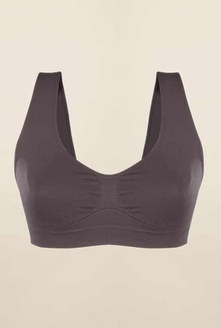 Zivame Brown Non Padded Bra Zivame Brown Non Padded Bra