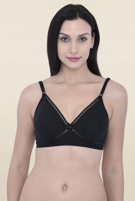 Inner Sense Black Non Padded Bra Inner Sense Black Non Padded Bra