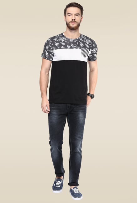Mufti Black Stone Mid Rise Acid Washed Jeans Mufti Black Stone Mid Rise Acid Washed Jeans